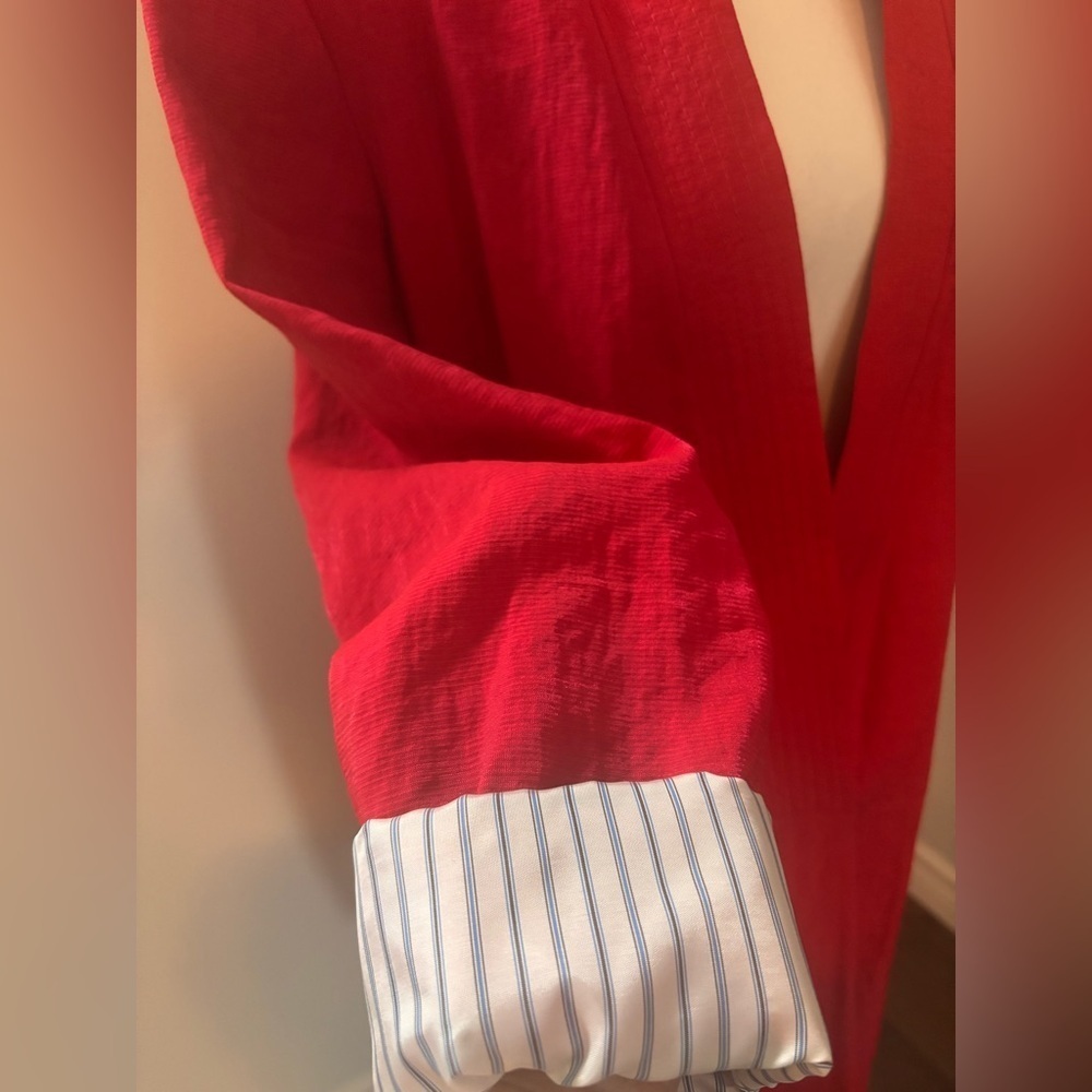 Cop.Copine Cherry Red Open-Front Jacket - Picture 6 of 11
